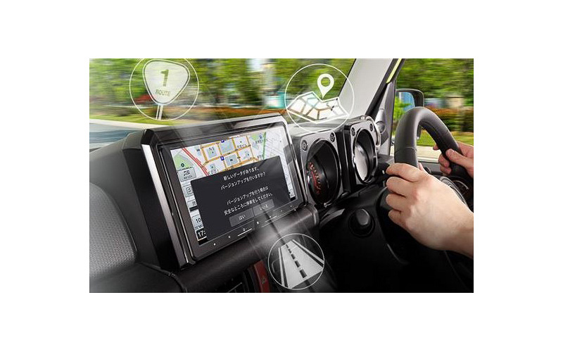 「docomo in Car Connect」の通信機能で最新地図に更新できる「自動地図更新」も利用可能