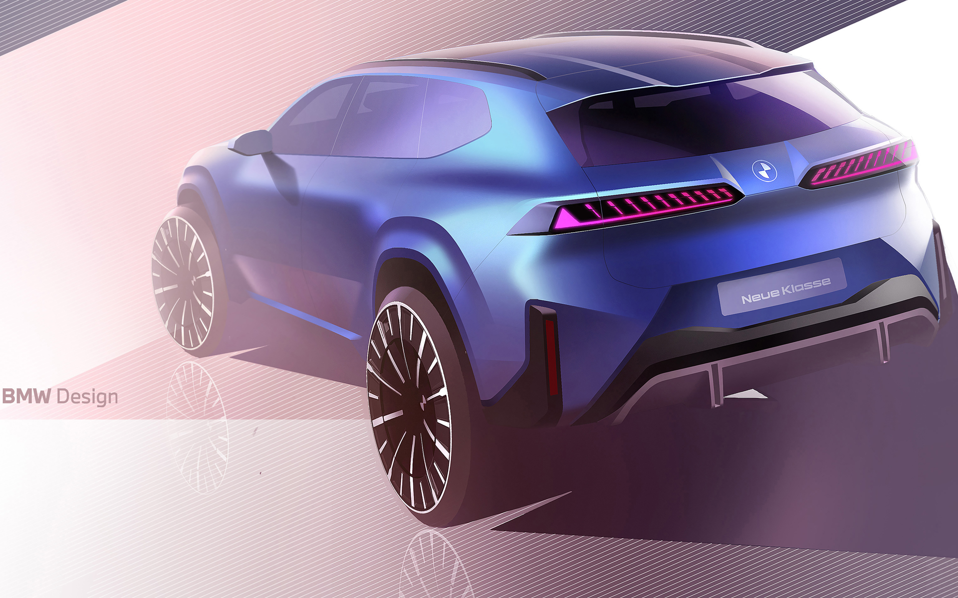 BMWのノイエ・クラッセ第1弾モデル新型「iX3」デザインスケッチ