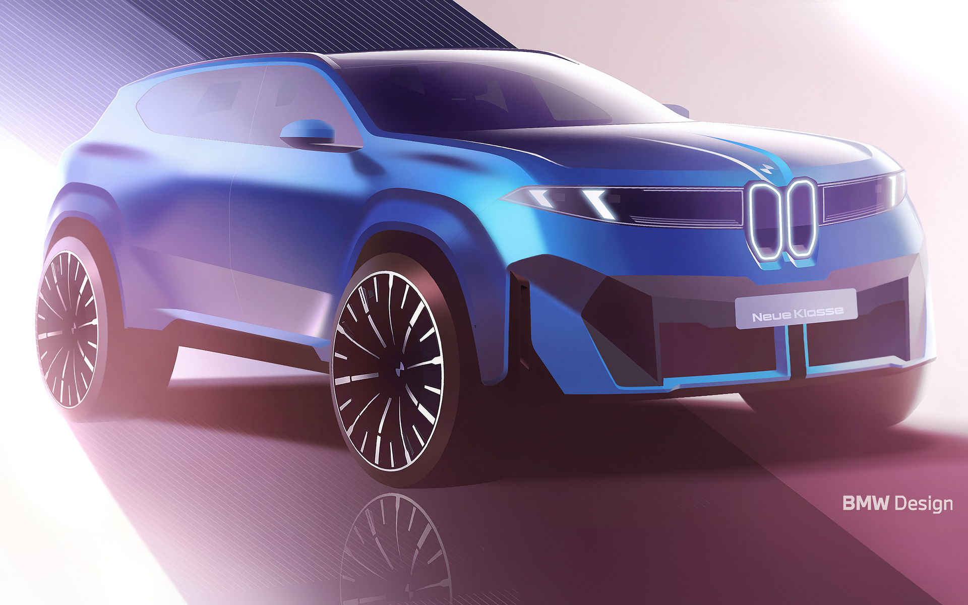 BMWのノイエ・クラッセ第1弾モデル新型「iX3」デザインスケッチ