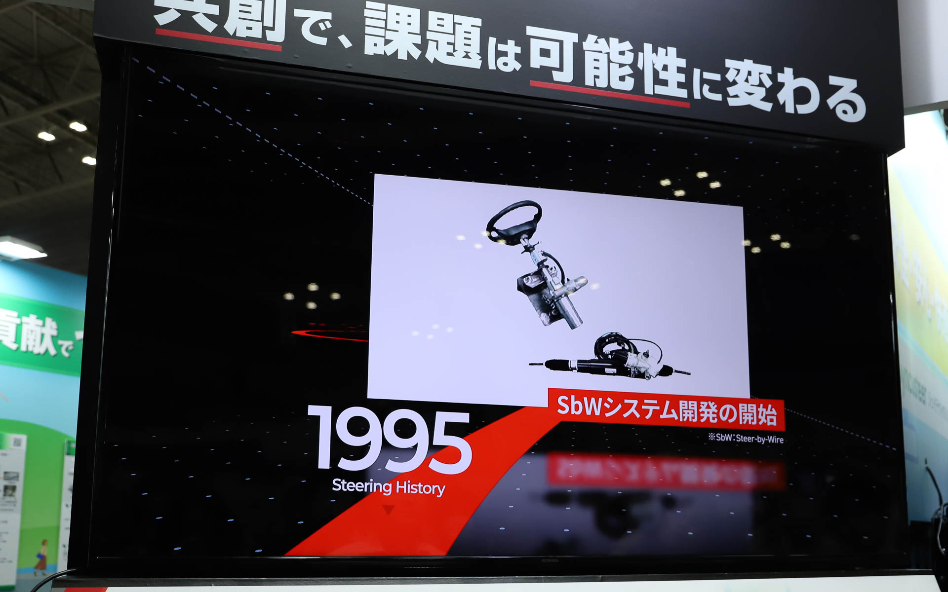 1995年にはステアバイワイヤシステムの開発が開始された