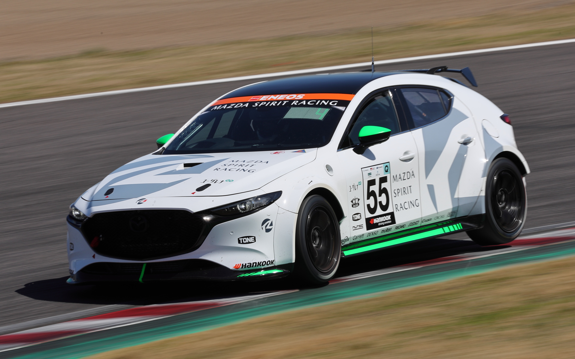 2023年にスーパー耐久シリーズの「ST-Qクラス」に参戦していた「MAZDA SPIRIT RACING MAZDA 3 Bio concept」でも実証実験を行なっていた