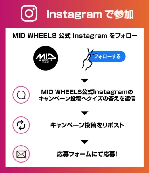 Instagramでの応募方法