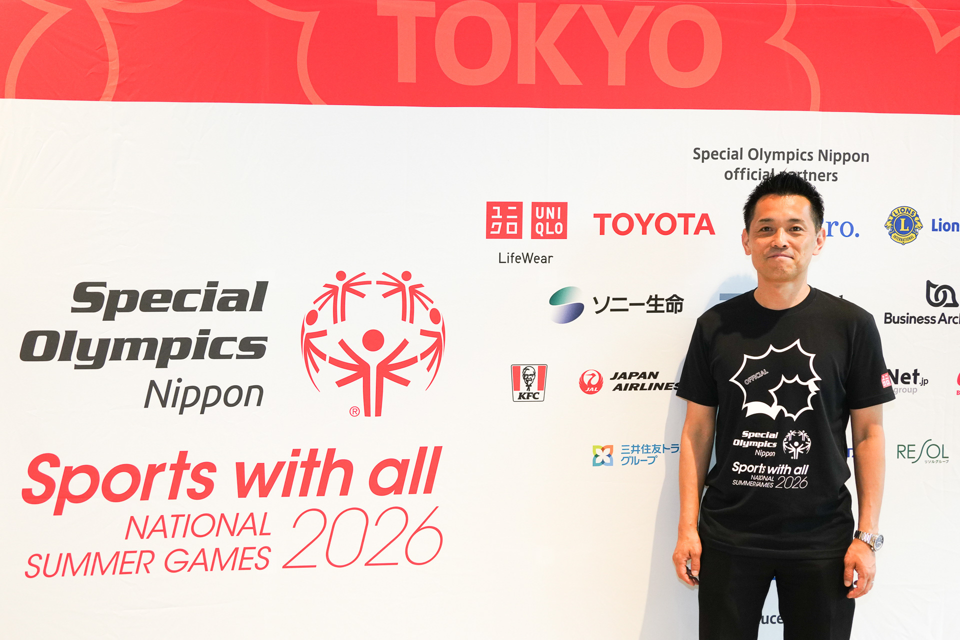 スペシャルオリンピックス日本 ドリームサポーターのトヨタ自動車株式会社 社会貢献部 スポーツリレーションシップG 副グループ長 寺尾悟氏。4度の冬季オリンピックに出場したショートトラックスピードスケートの元選手でもある