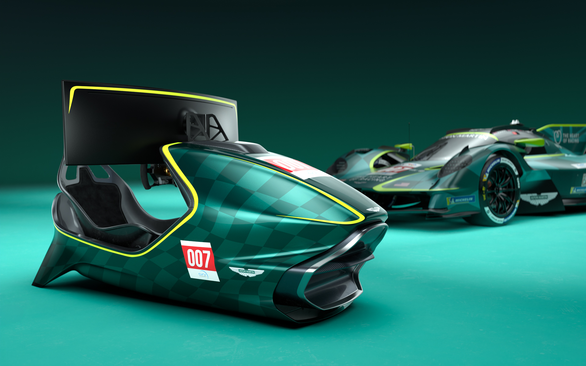 アストンマーティンが発表した限定24台のレーシングシミュレーター「AMR-C01-Rハイパーカー・エディション」