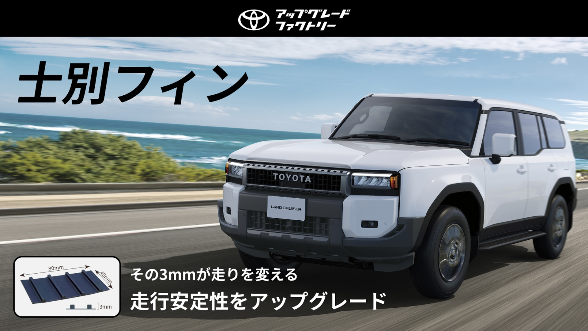 ランクル250用の士別フィンも設定されている