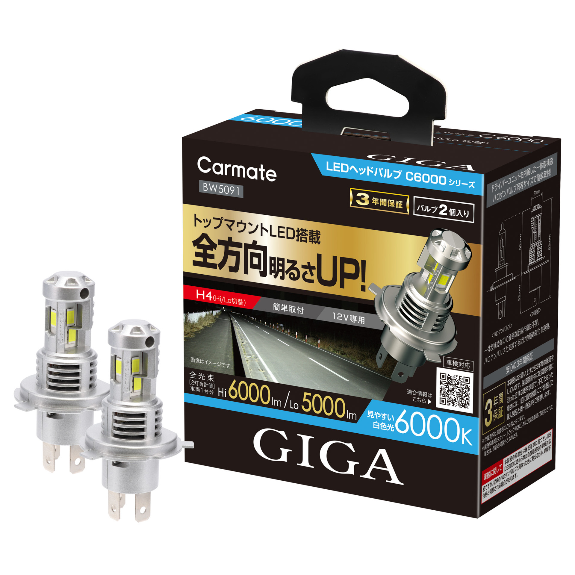 GIGA LED ヘッドバルブ C6000