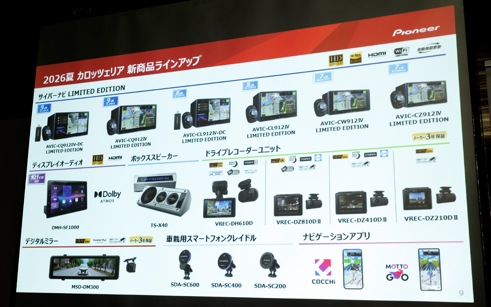 新商品ラインアップ