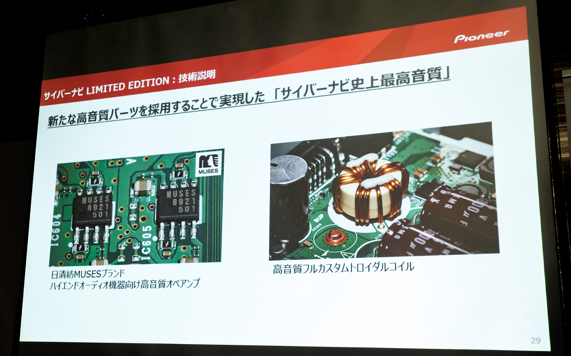 高音質を実現した2つのキーパーツ