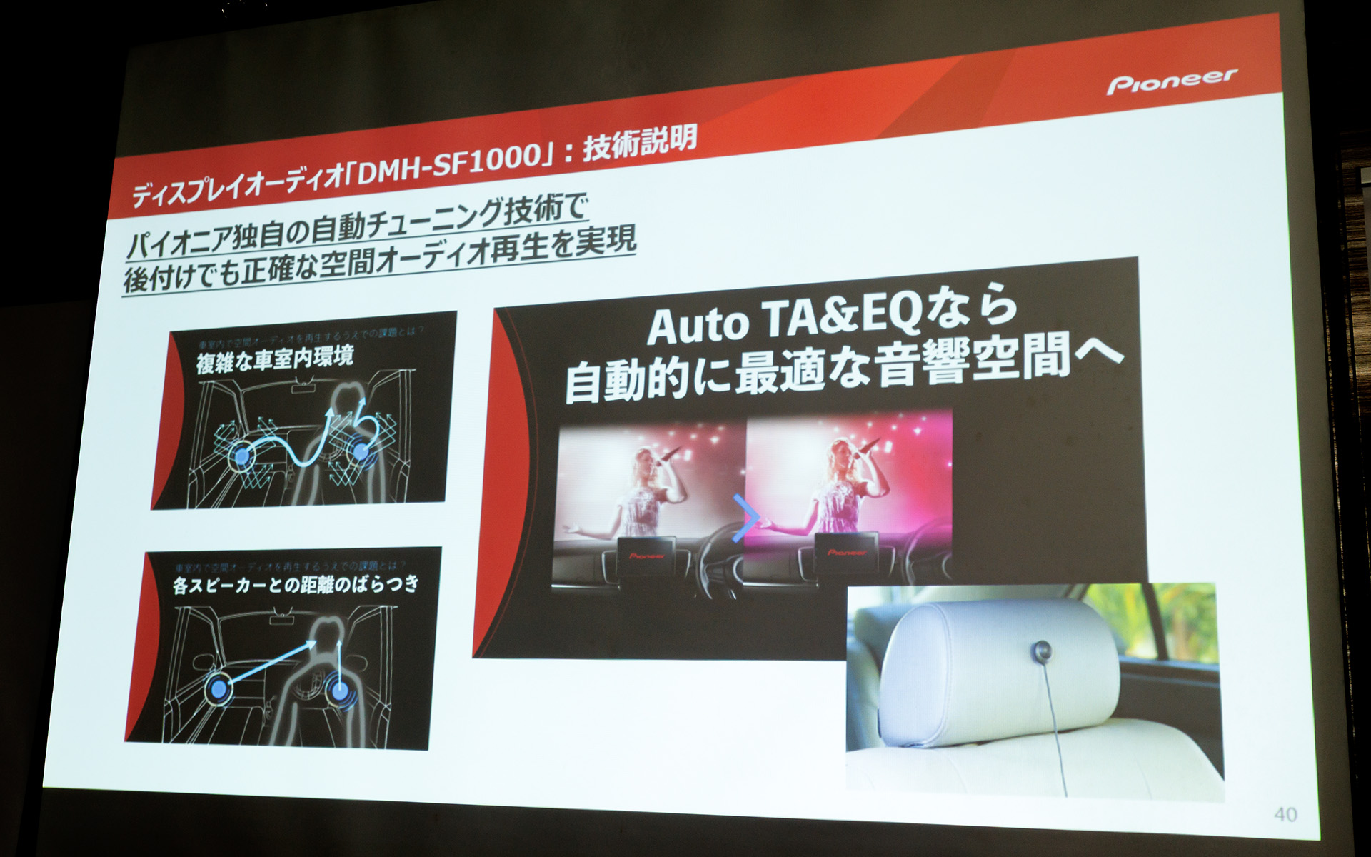 パイオニア独自の技術が空間オーディオ再生を可能に