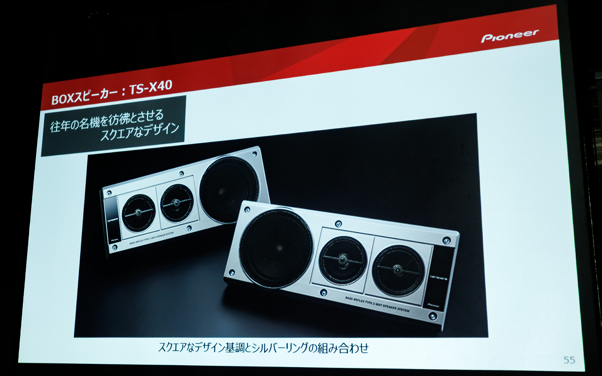 レトロ感のあるスクエアなデザイン