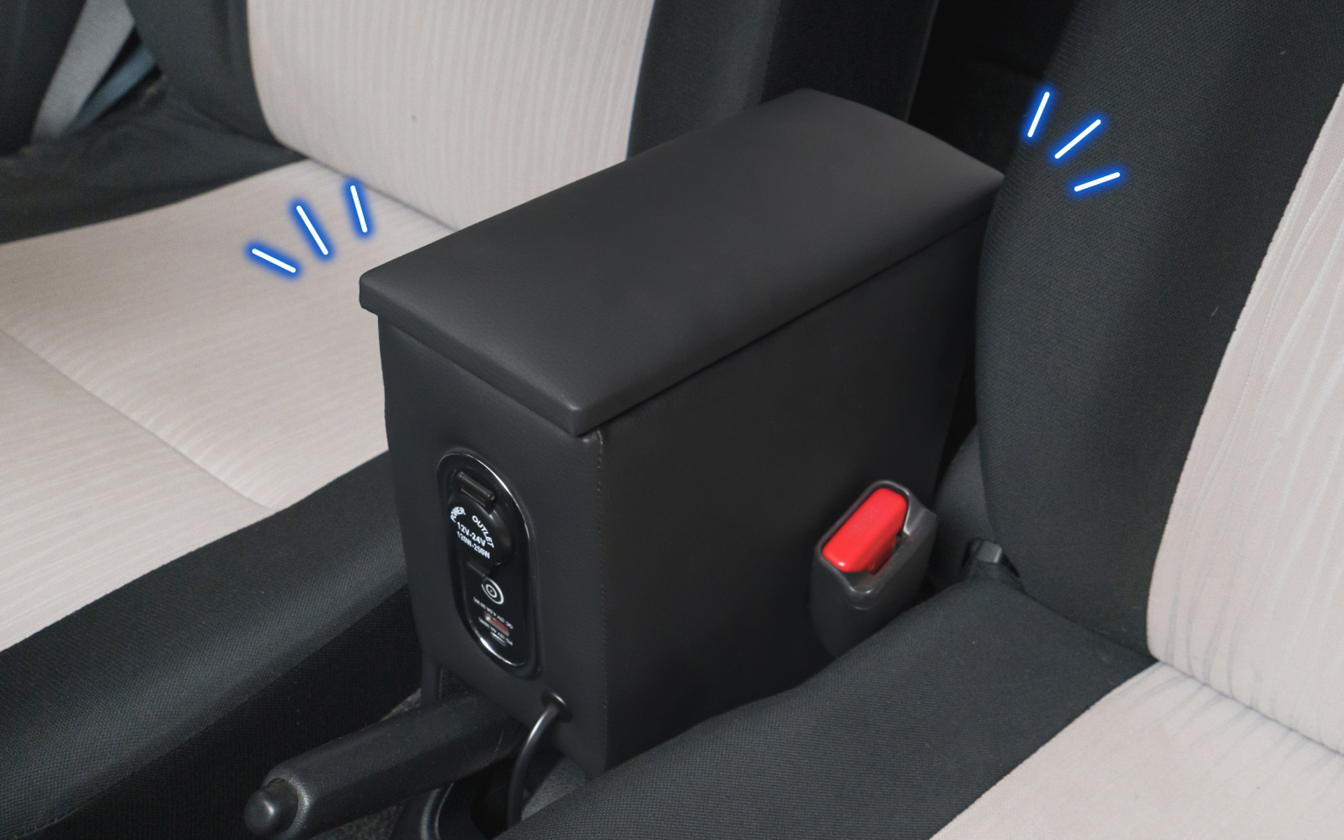 LEDコンソールボックス装着イメージ（ミライース）