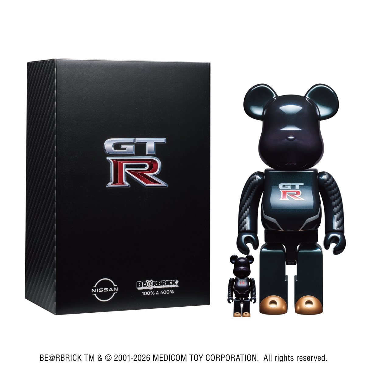 NISSAN GT-R BE＠RBRICK 100％＆400％とパッケージボックス