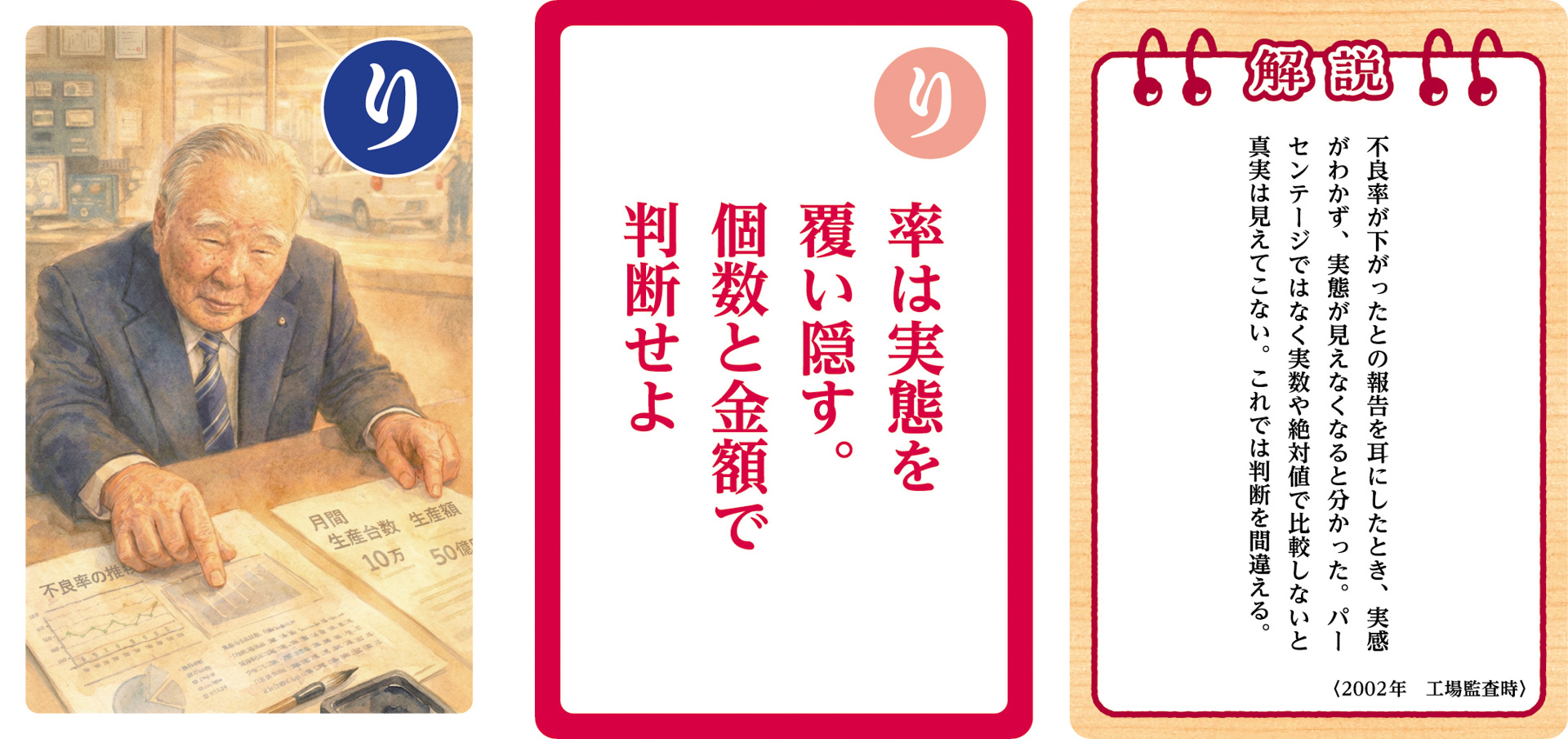 大人用「鈴木 修 語録かるた」の一部