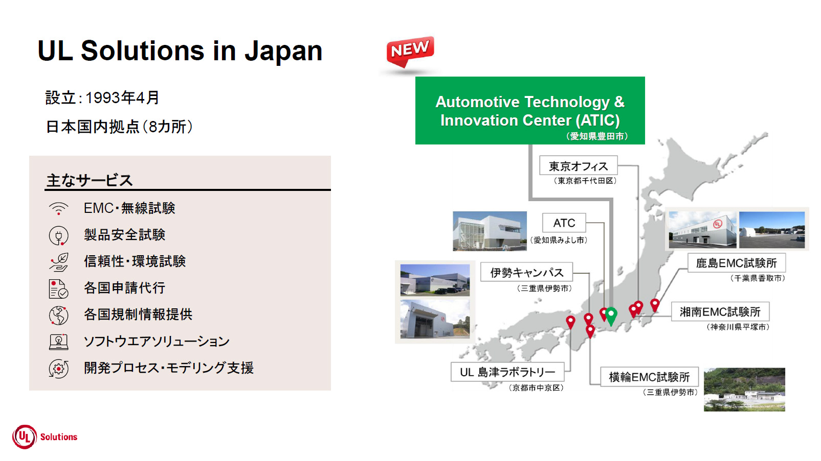UL Solutionsの日本で展開