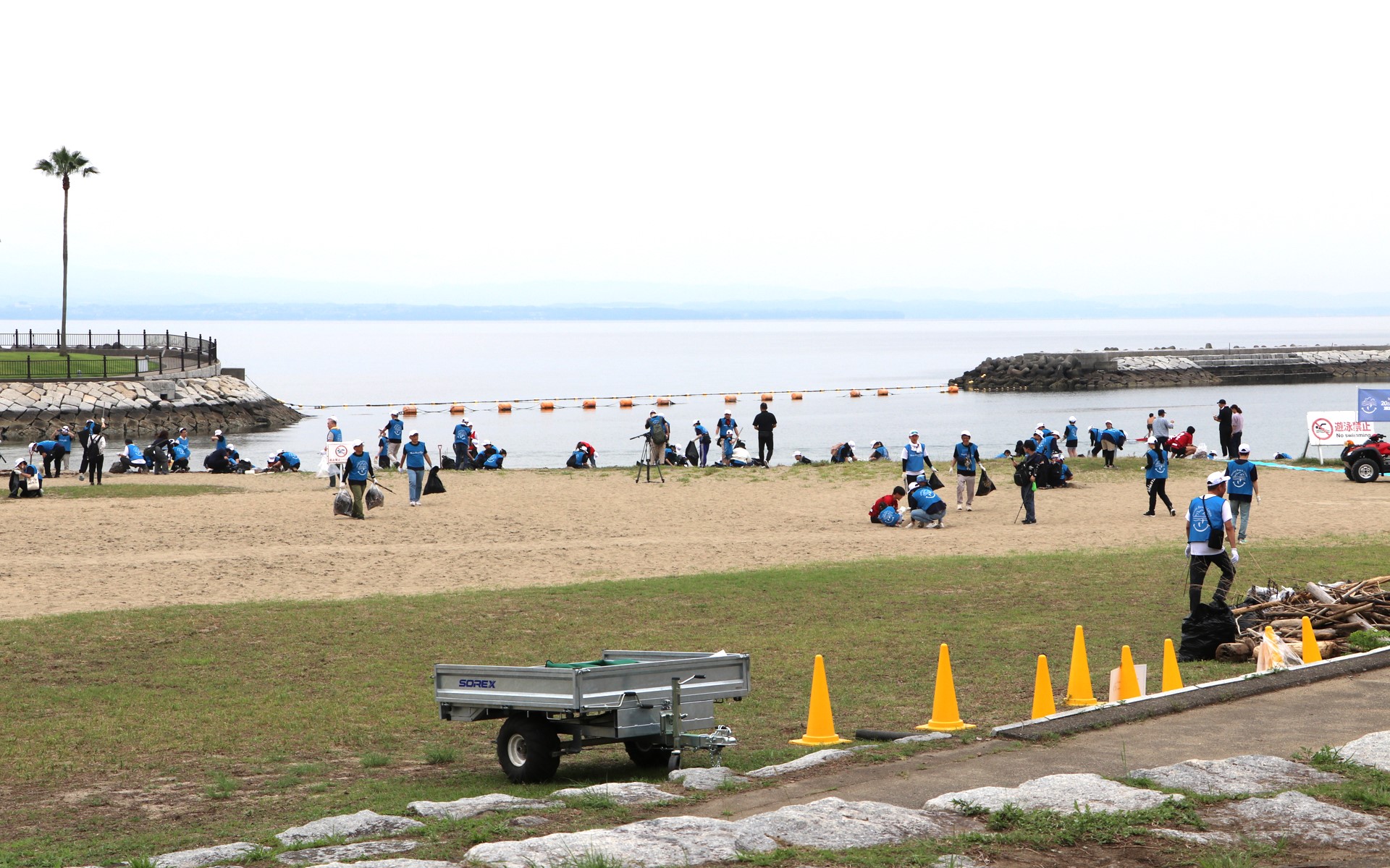 6月14日に大分県大分市にある田ノ浦ビーチにてビーチクリーン活動が開催された