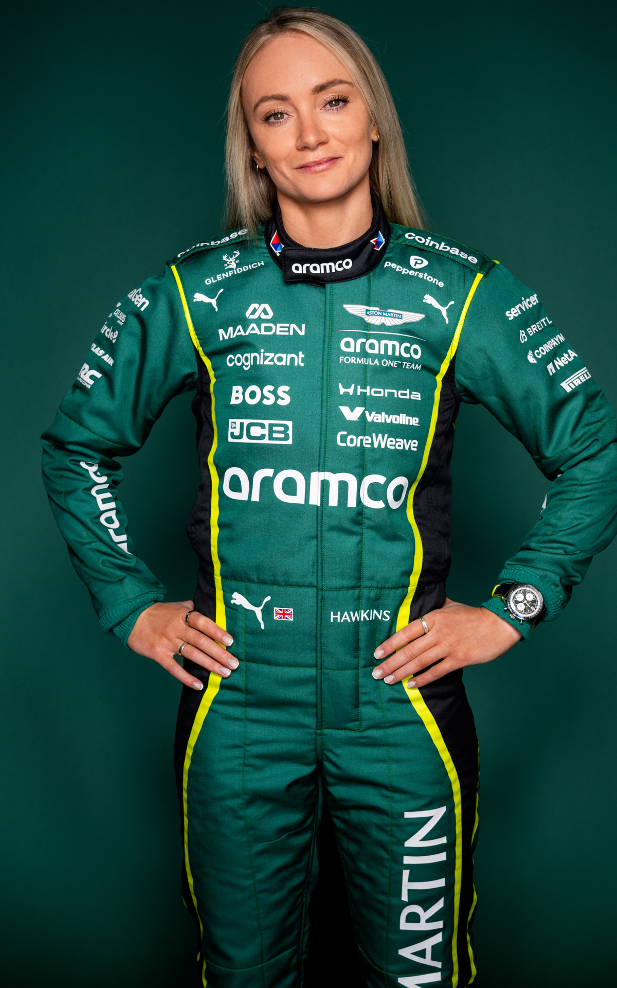 ドライバーのジェシカ・ホーキンス選手