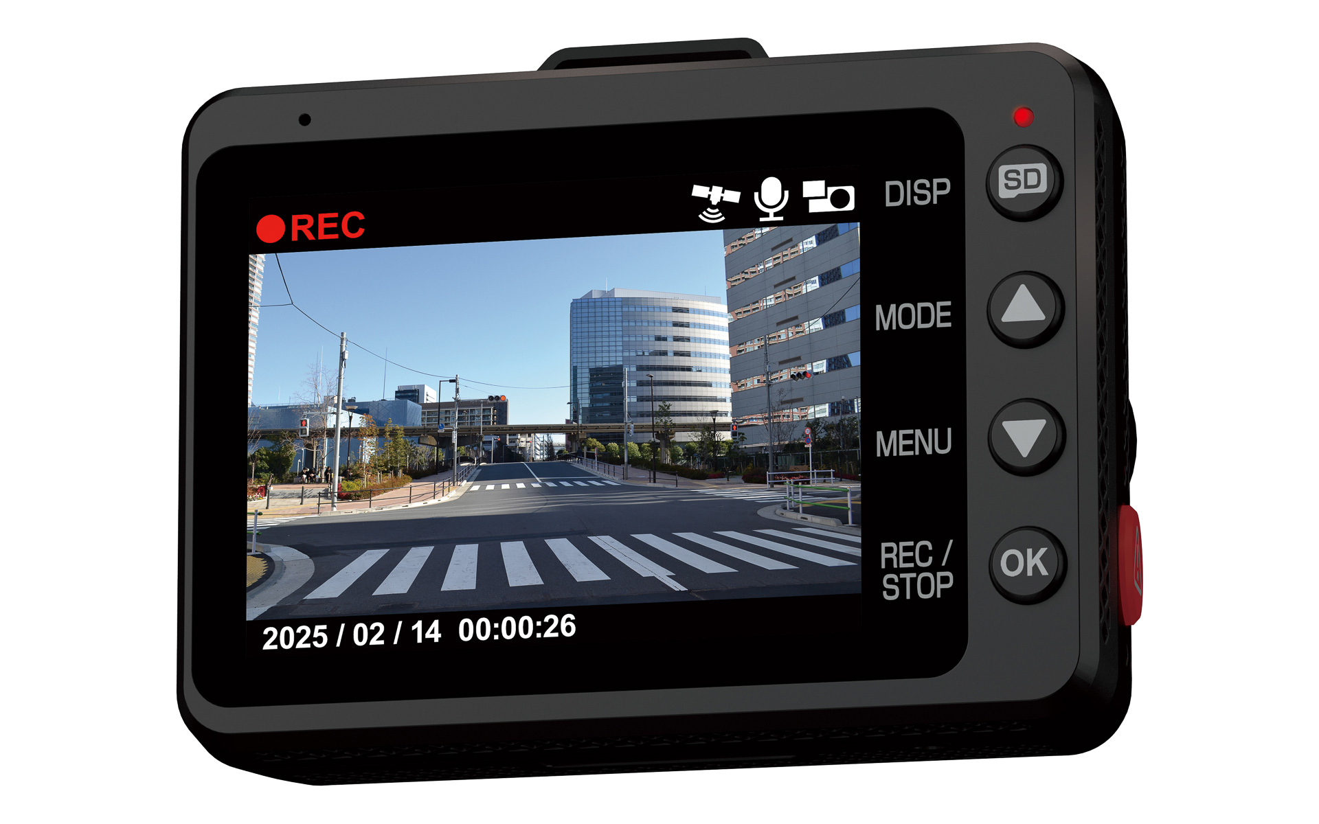 フロントカメラ背面に2.4インチのフルカラーTFT液晶を搭載