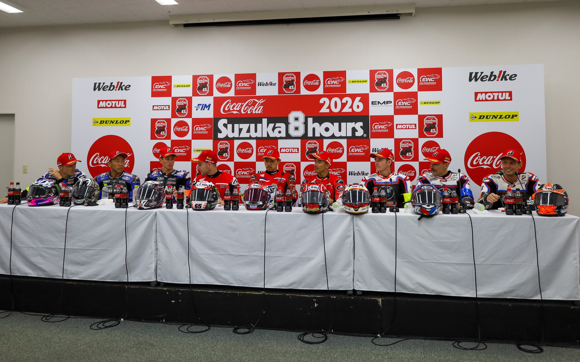決勝レース後の記者会見