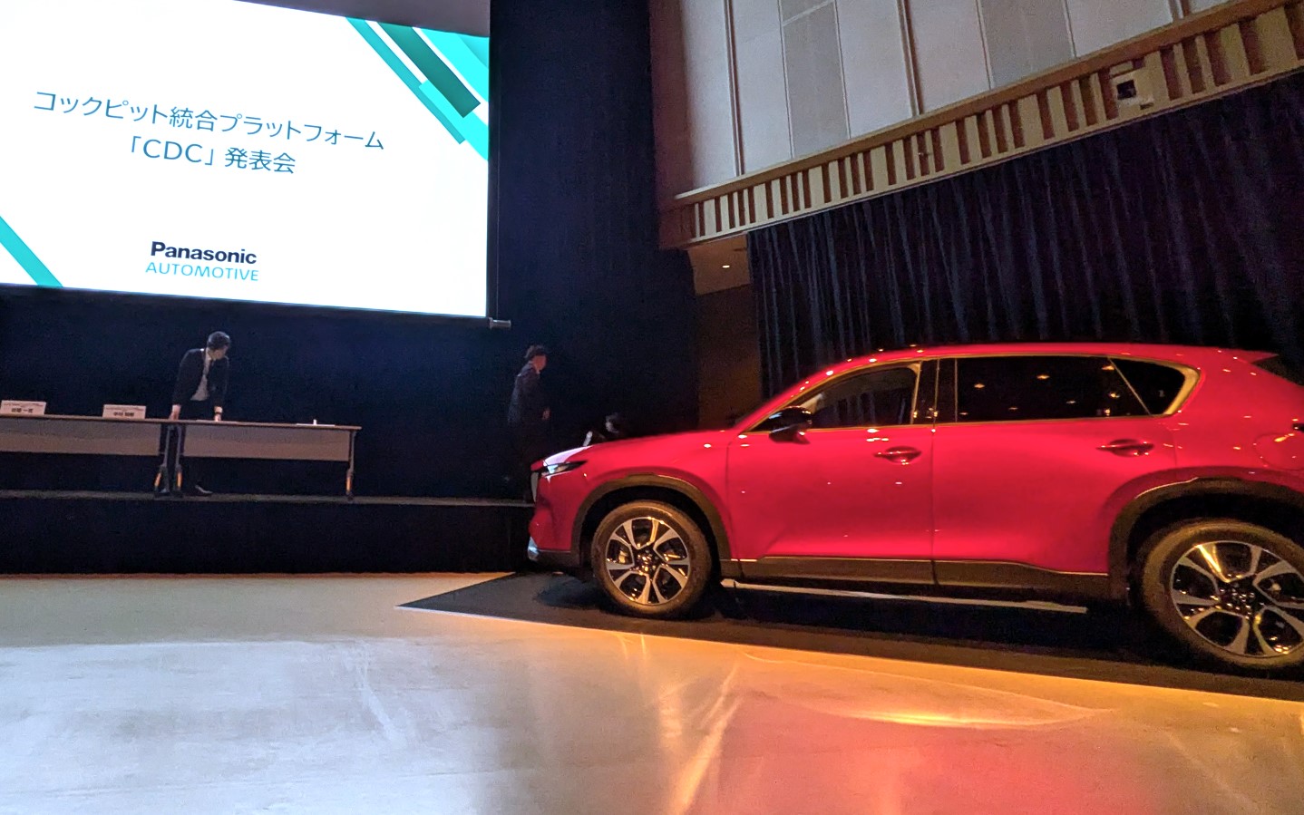 都内でパナソニックの「コクピット・ドメイン・コントローラー」に関する発表会が実施された