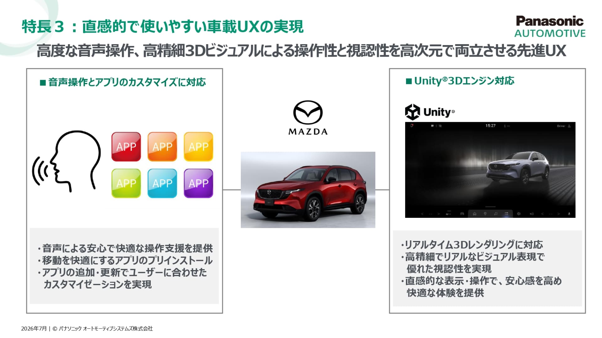 直感的で使いやすい車載UXの実現