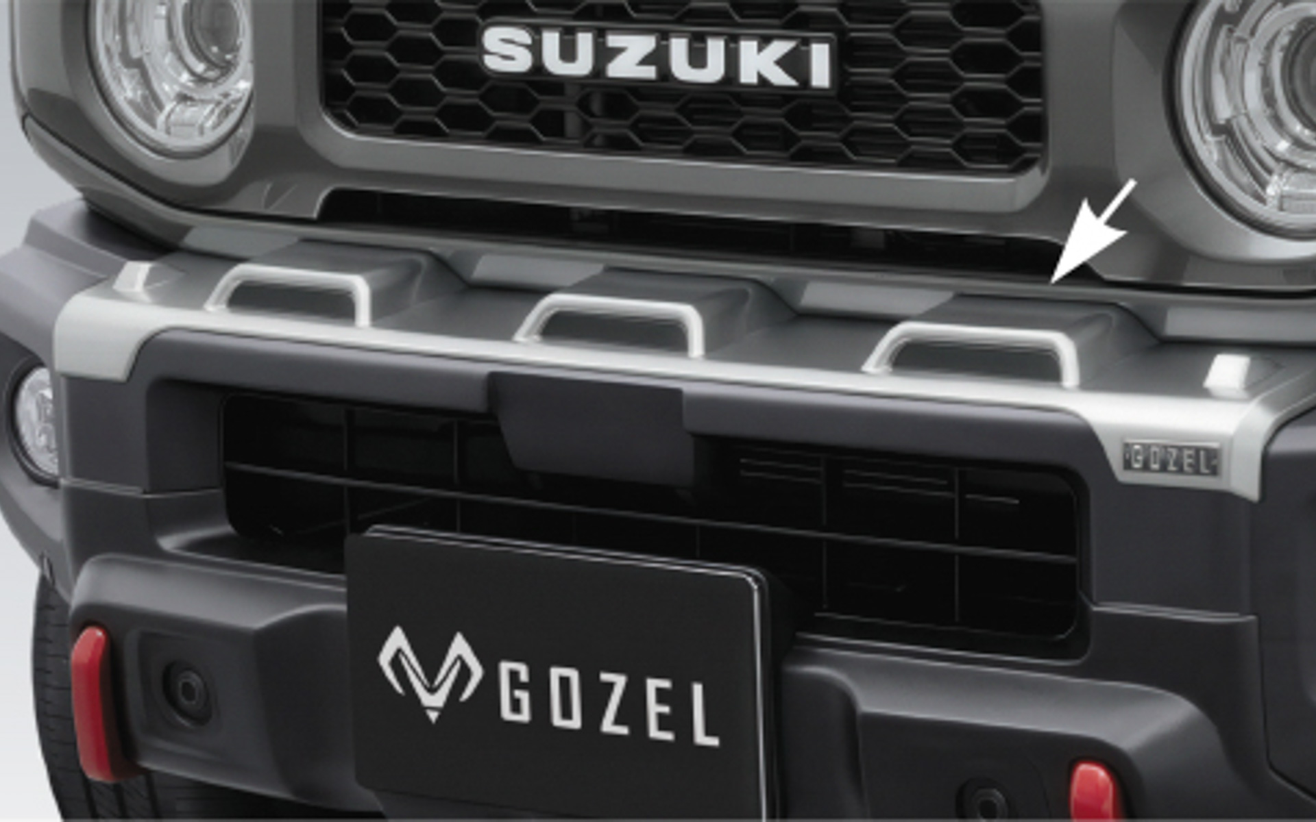 GOZELフロントバンパーアッパーガーニッシュ