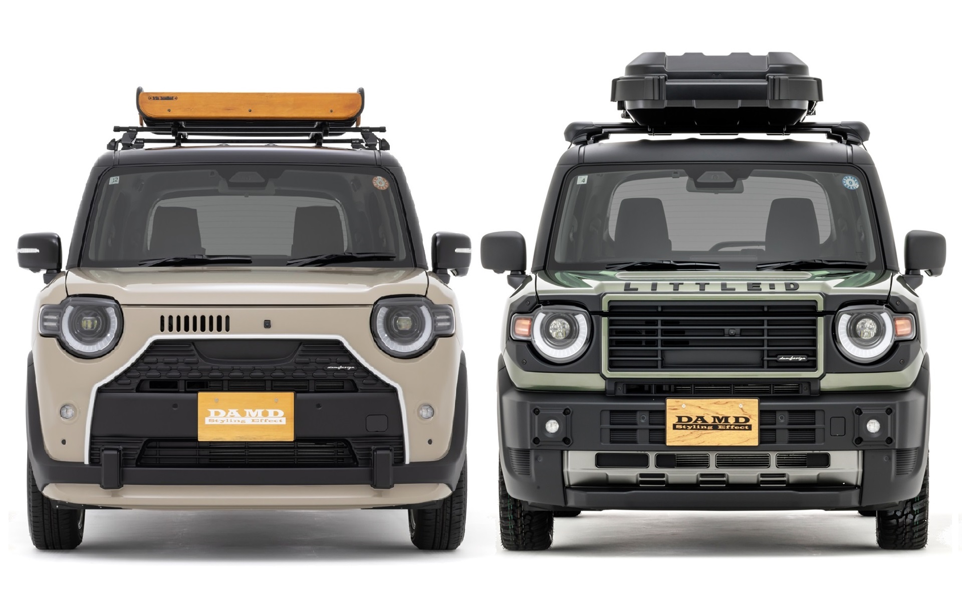 ダムドのスズキクロスビー向け新型ボディキット装着イメージ