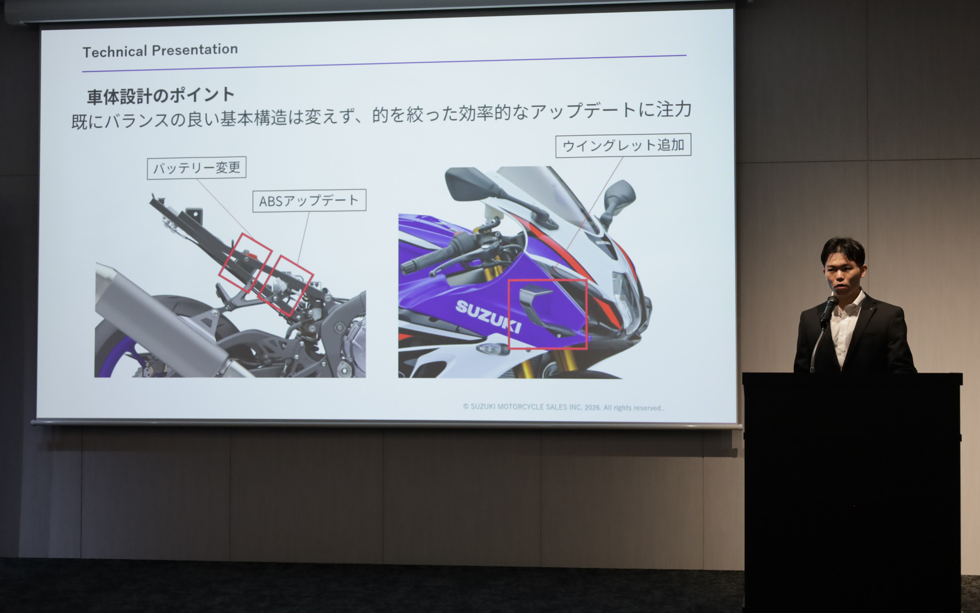 鈴鹿8耐マシンの「ウイングレット」を純正アクセサリーで再現