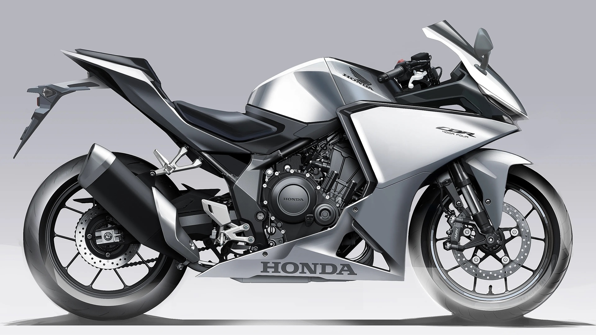 「CBR400R FOUR E-Clutch」デザインスケッチ