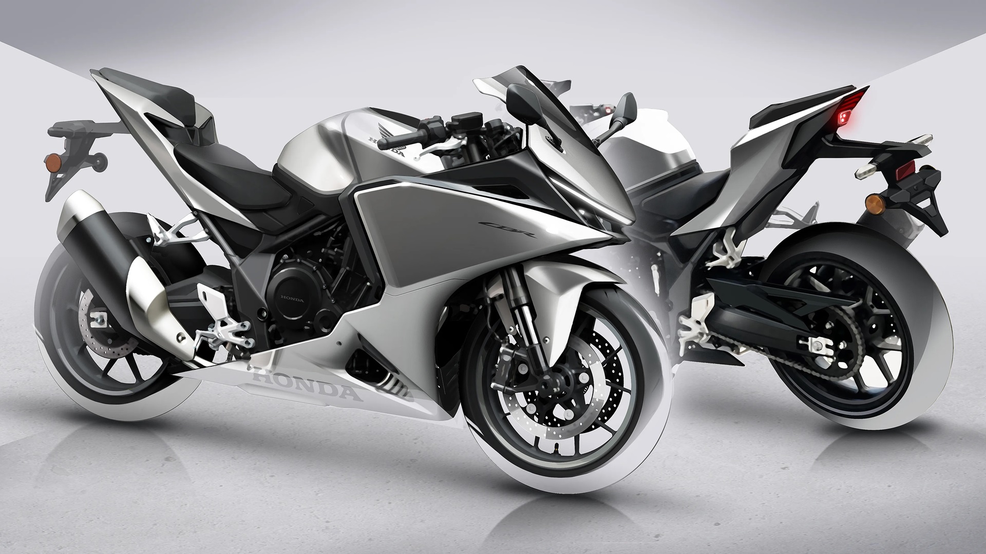 「CBR400R FOUR E-Clutch」デザインスケッチ