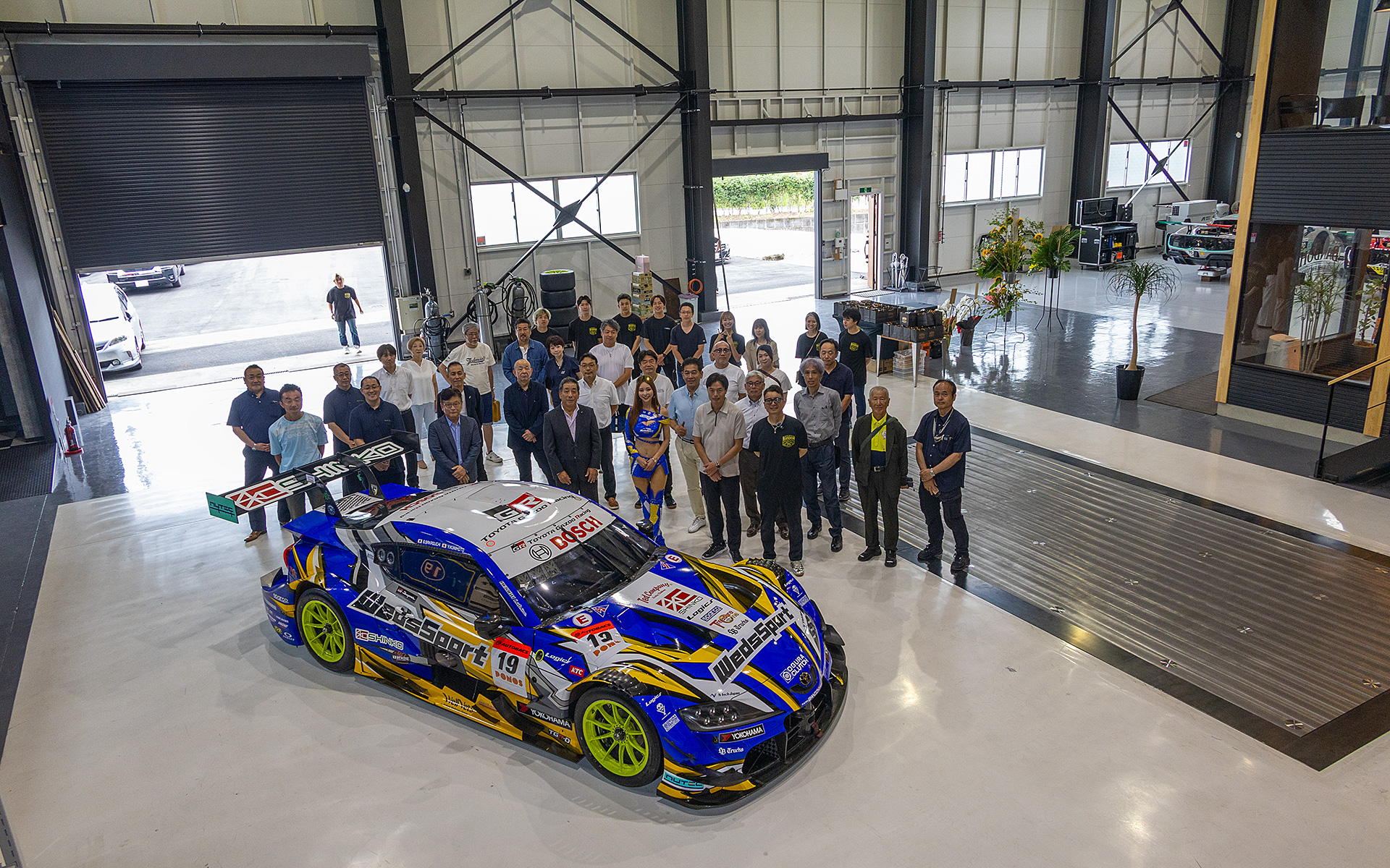 RACING PROJECT BANDOHは御殿場市内に新工場を建設。スポンサーや関係者に内部や建設した理由などを公開した