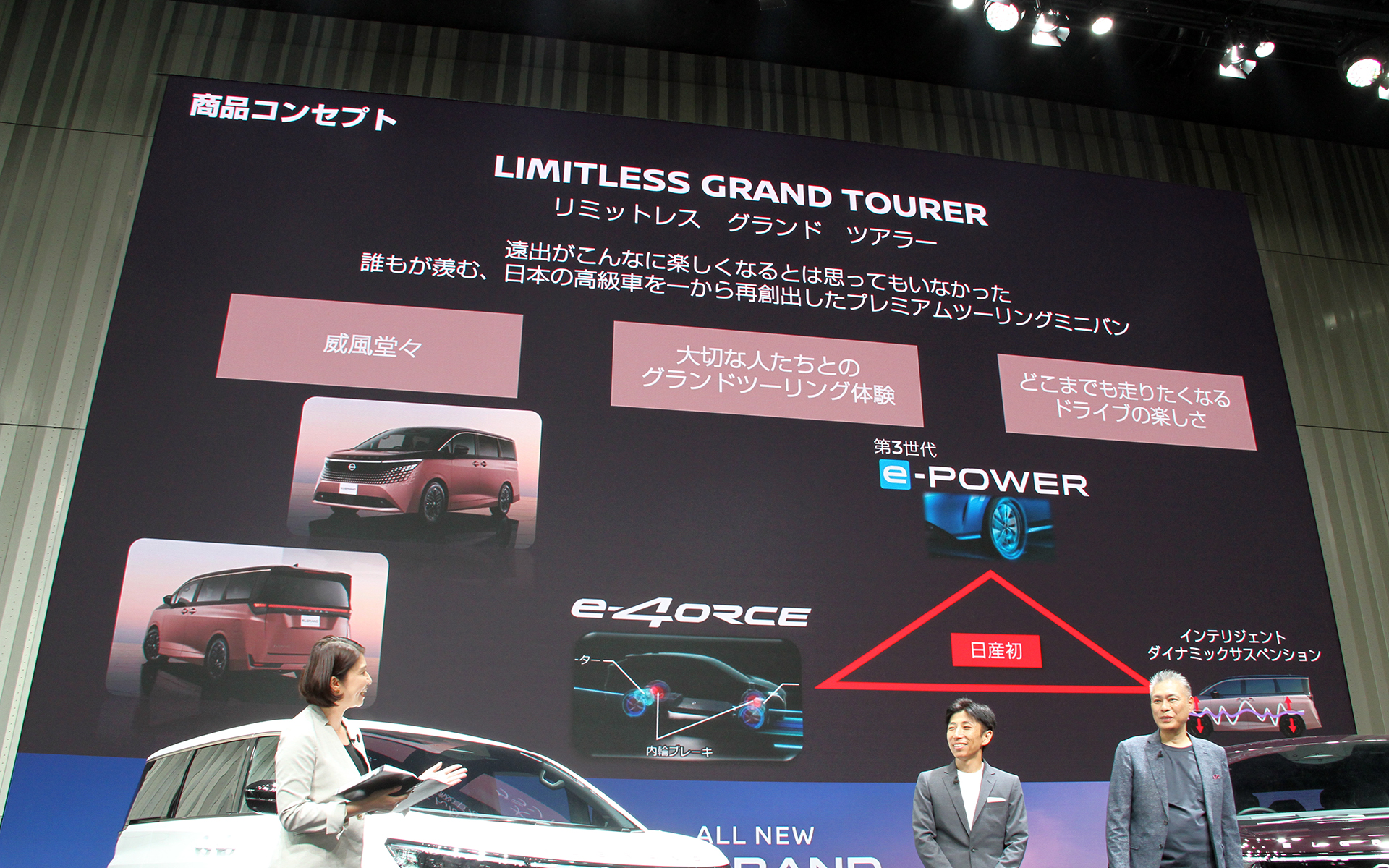 商品コンセプトは「LIMITLESS GRAND TOURER」