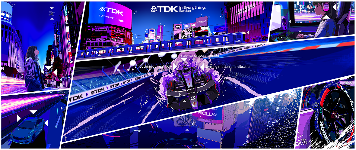 TDK×フォーミュラEイメージイラスト
