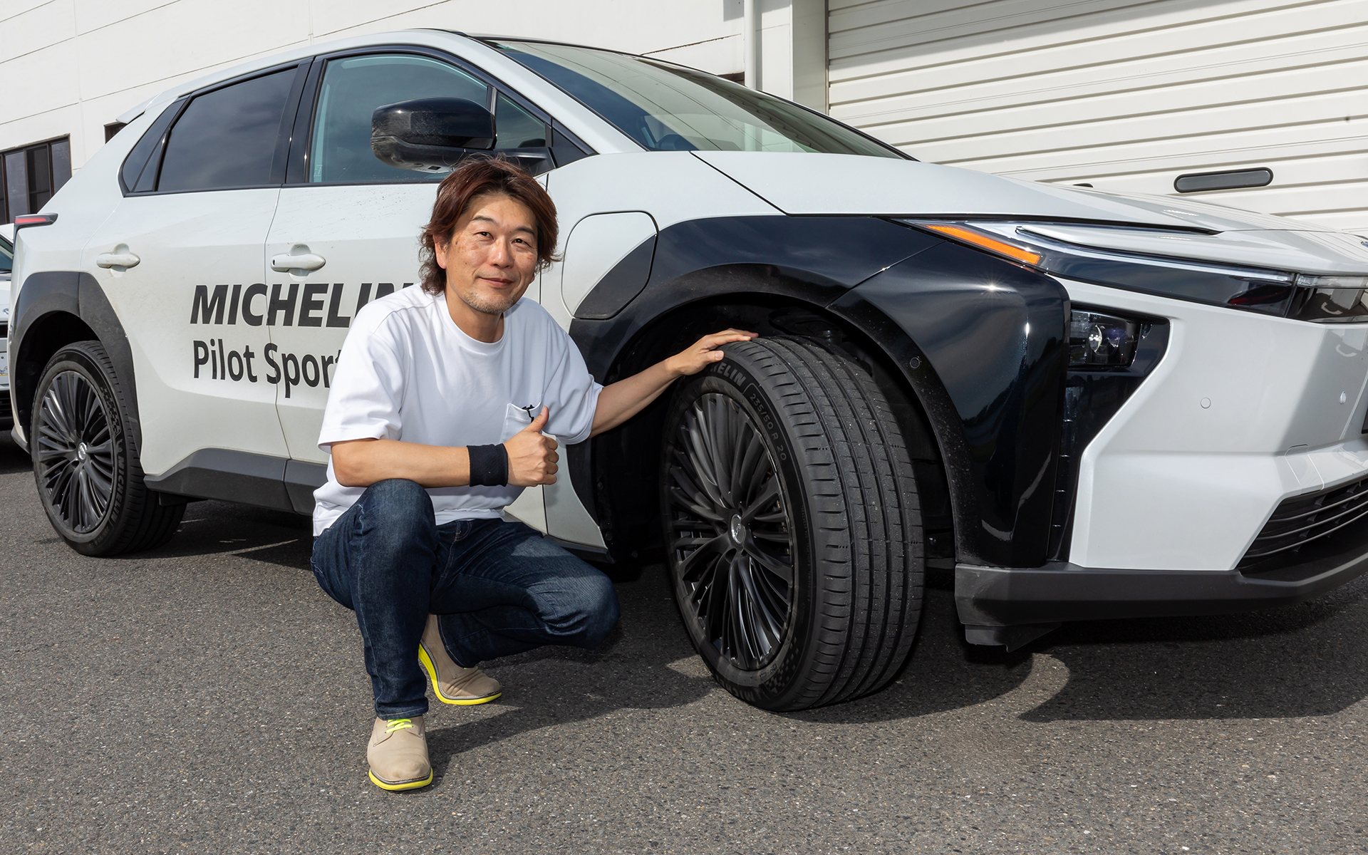 bZ4Xに装着されたPS5エナジーをチェック