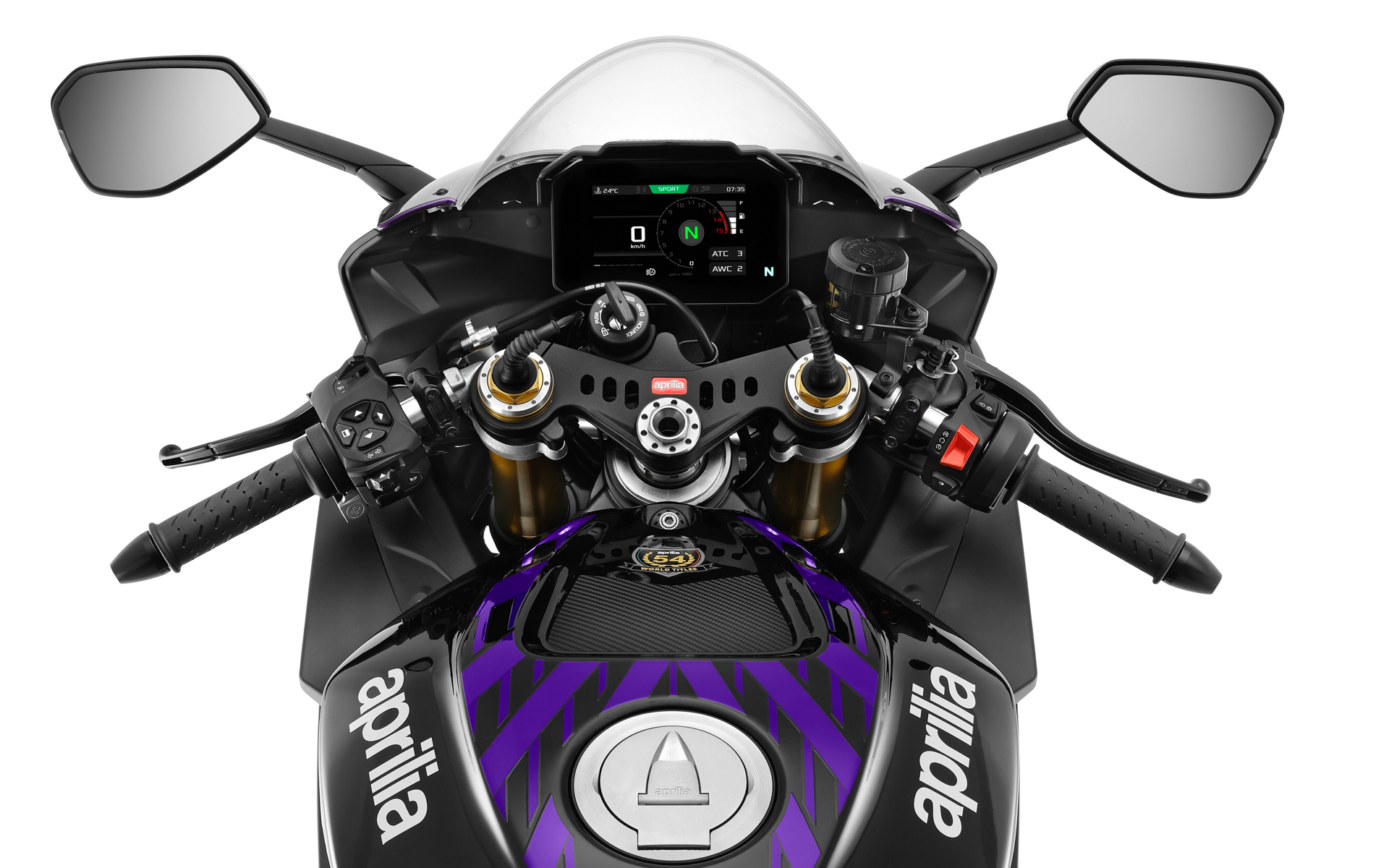 RSV4ファクトリー1100のステアリングまわり