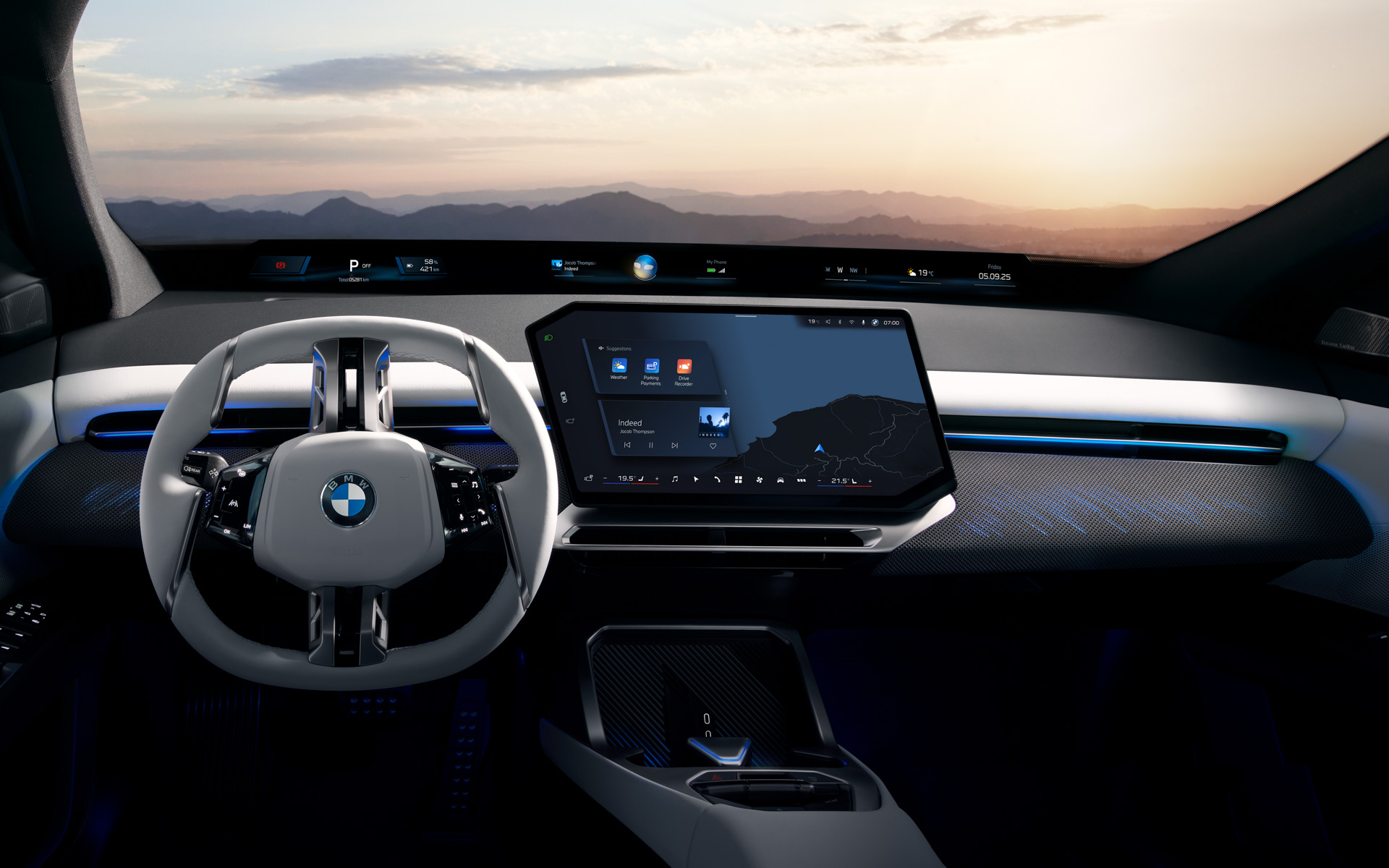 新型iX3のコクピット