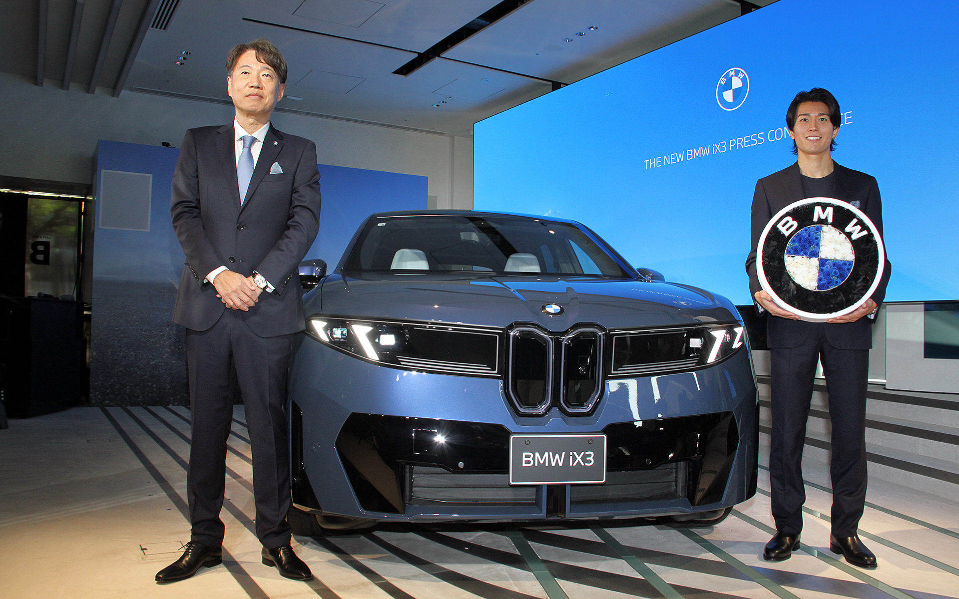 新型EV「iX3」の発表会が麻布台ヒルズで開かれた