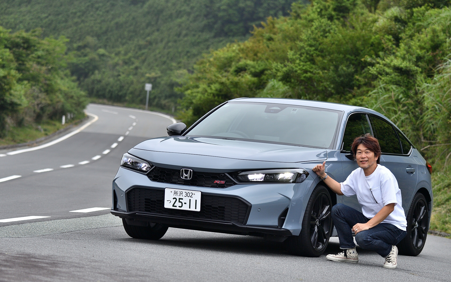 ワインディングステージでシビック e:HEV RSを試す