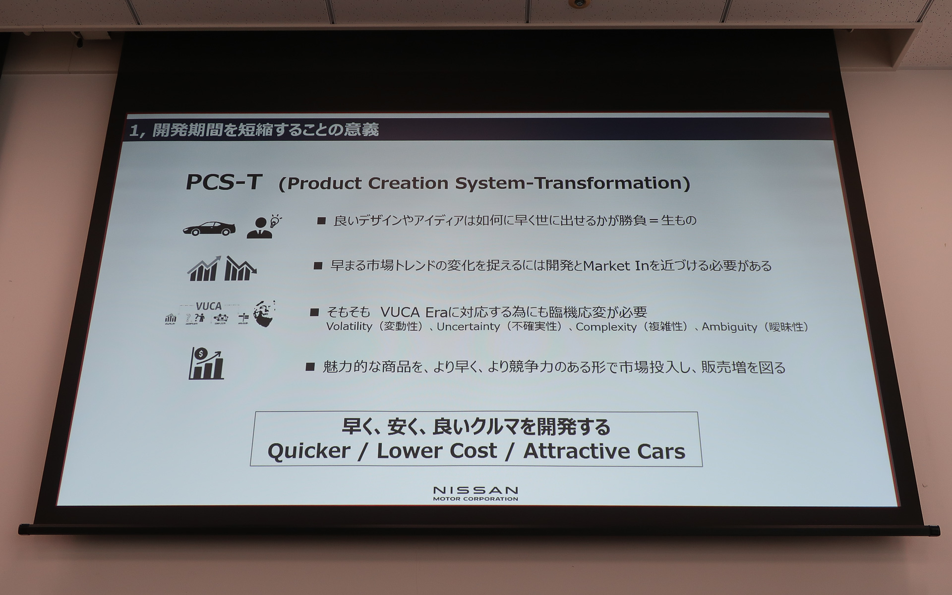 PCS-Tの意義を分かりやすく簡略化したという資料