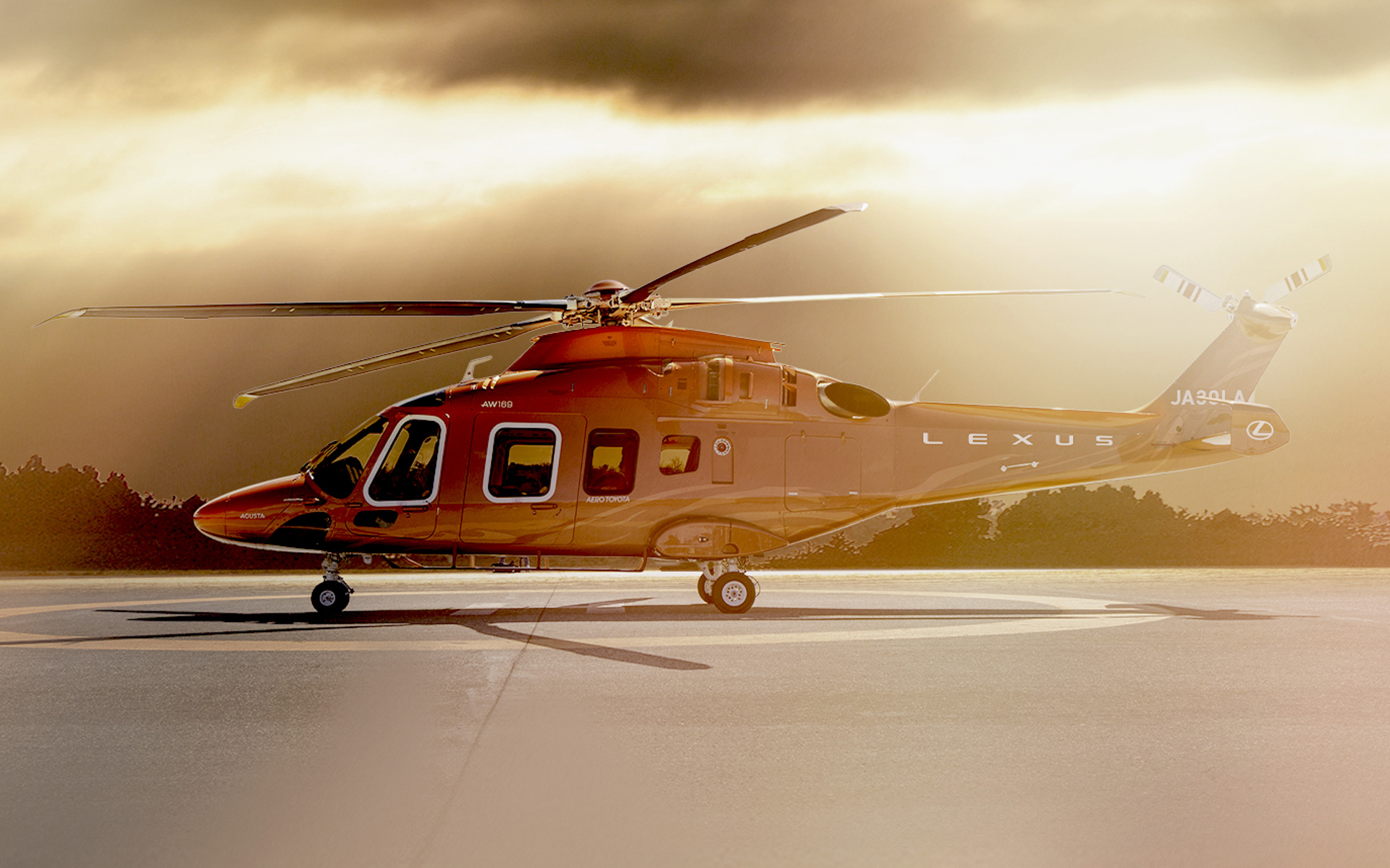 LEXUS Flightで使用される専用機「LEXUS Helicopter」