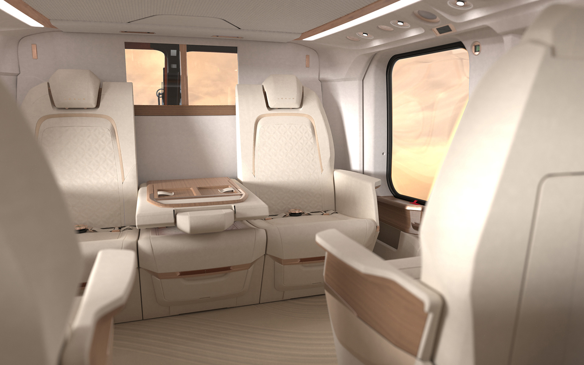LEXUS Helicopterの客室