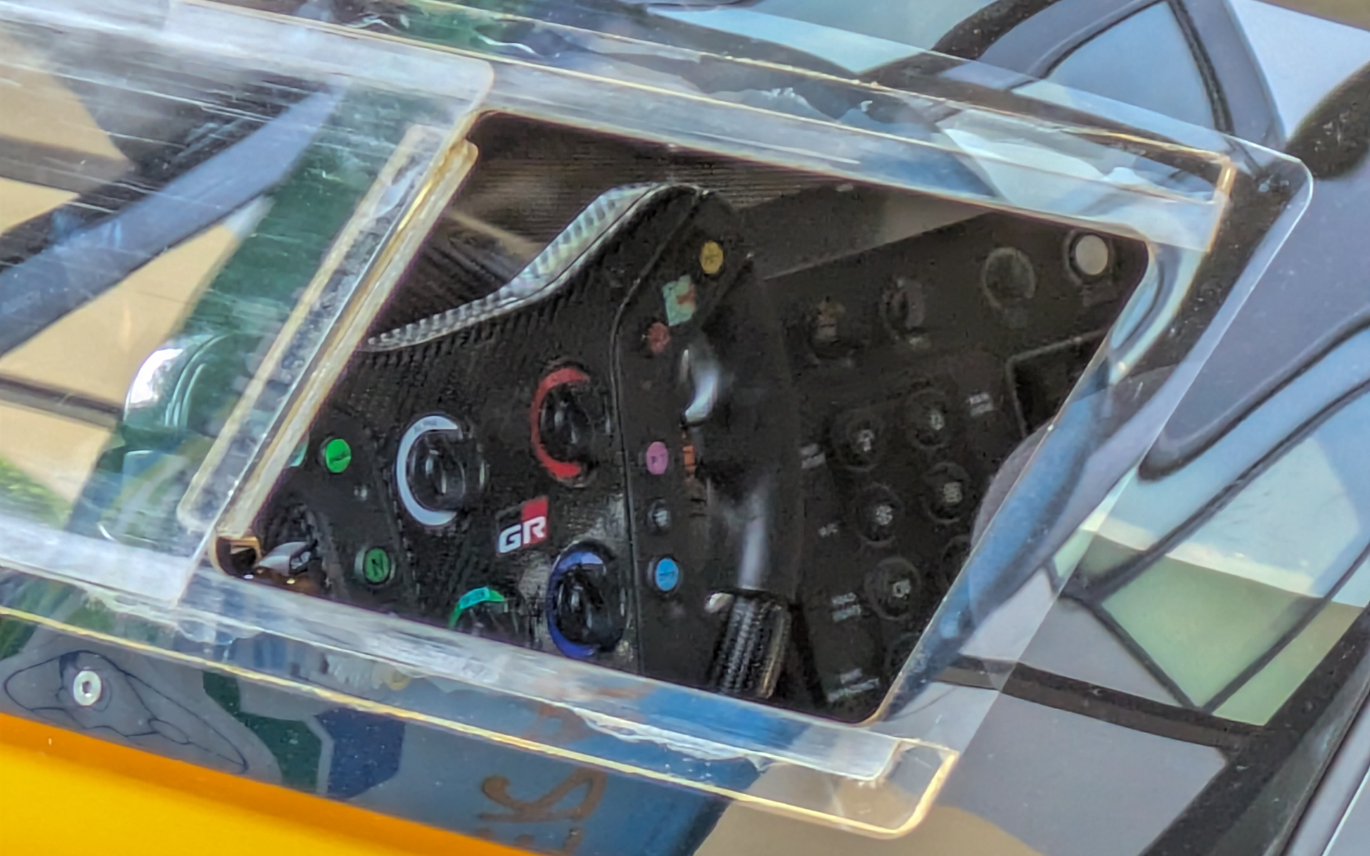 FIA GT3規格の新型レーシングカー「GR GT3」のインテリア