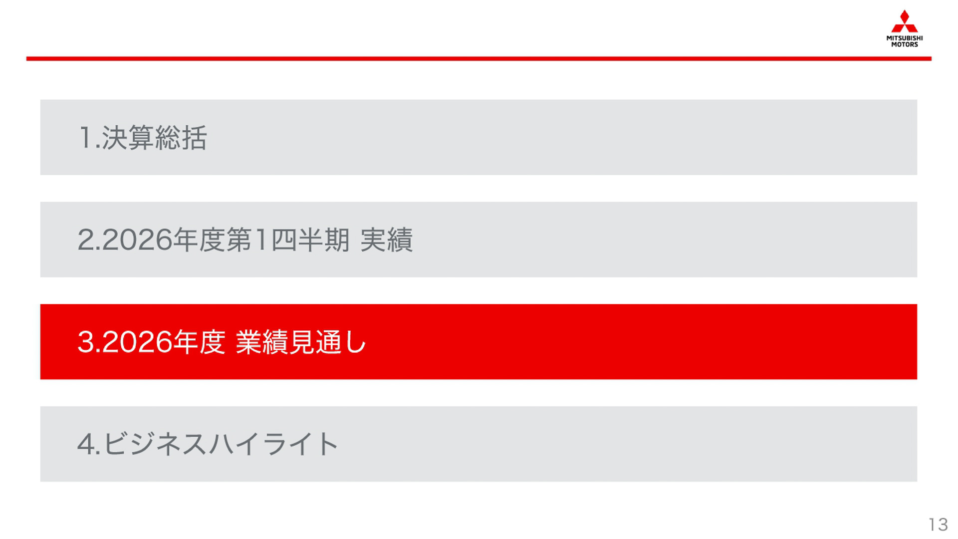 2026年度第1四半期決算説明会のスライド
