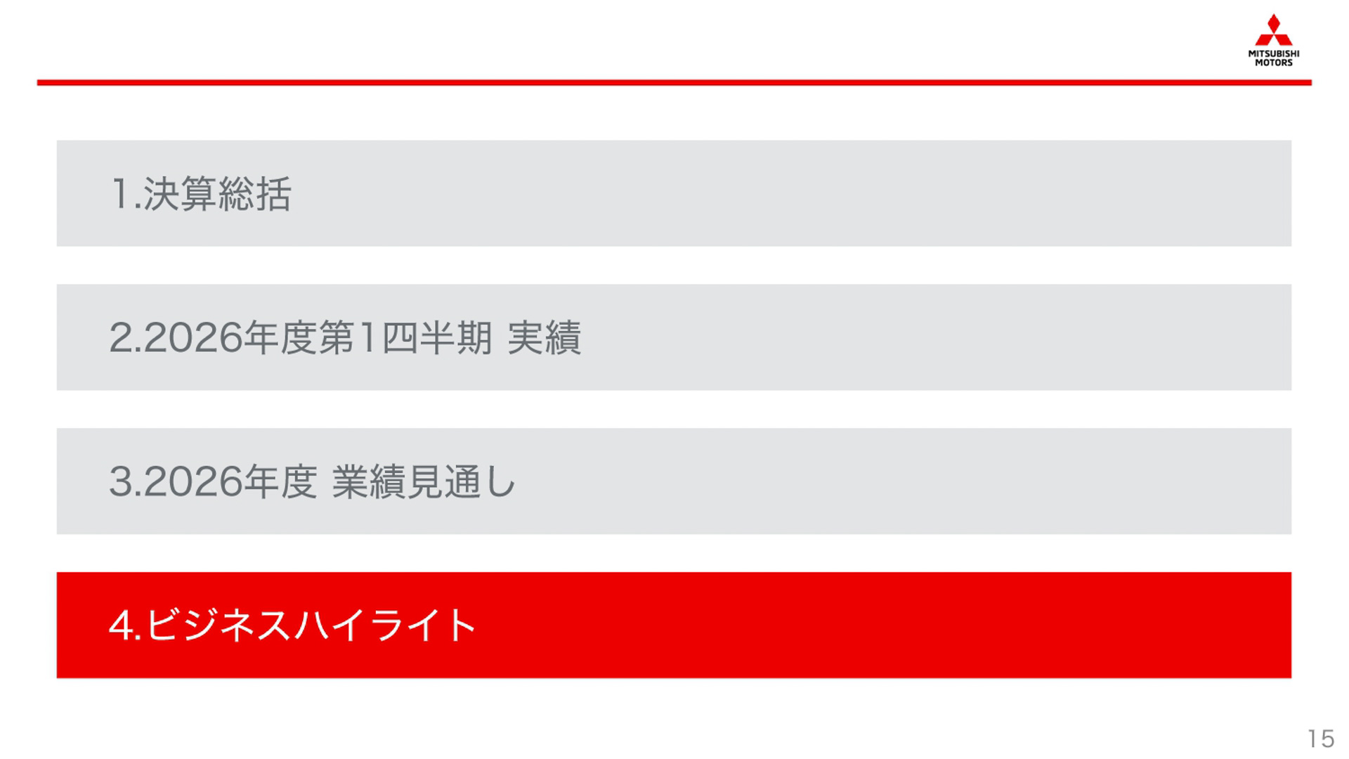 2026年度第1四半期決算説明会のスライド