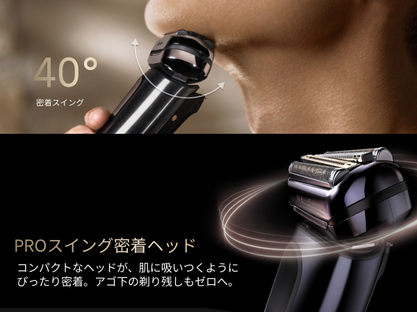 PROスイング密着ヘッドを搭載