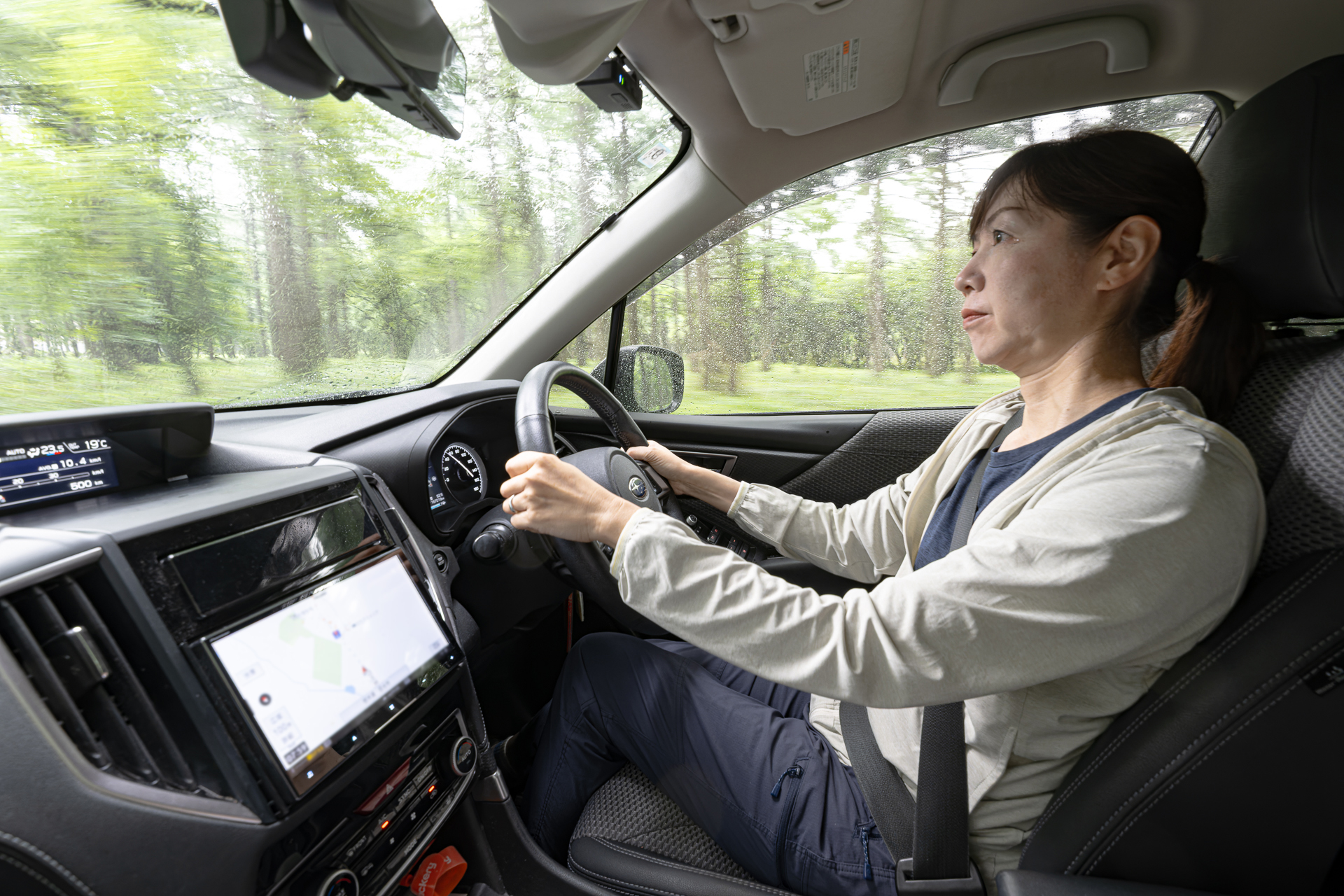 フォレスターを運転する喜多さん