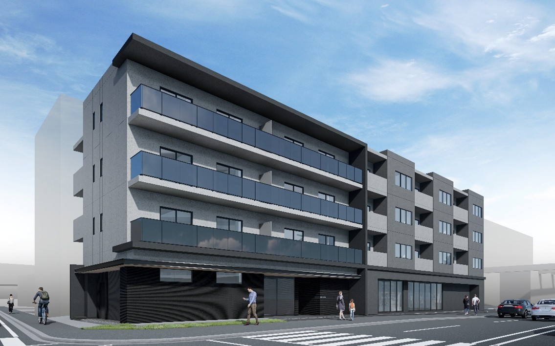 グランレジデンス大橋（AIで生成したイメージ。実際の建物・共用部・室内・設備・仕様・色彩などと異なる場合がある）