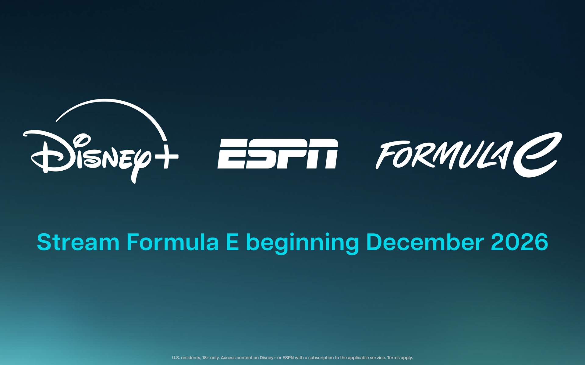 ディズニープラスとESPNがフォーミュラEと複数年契約を締結
