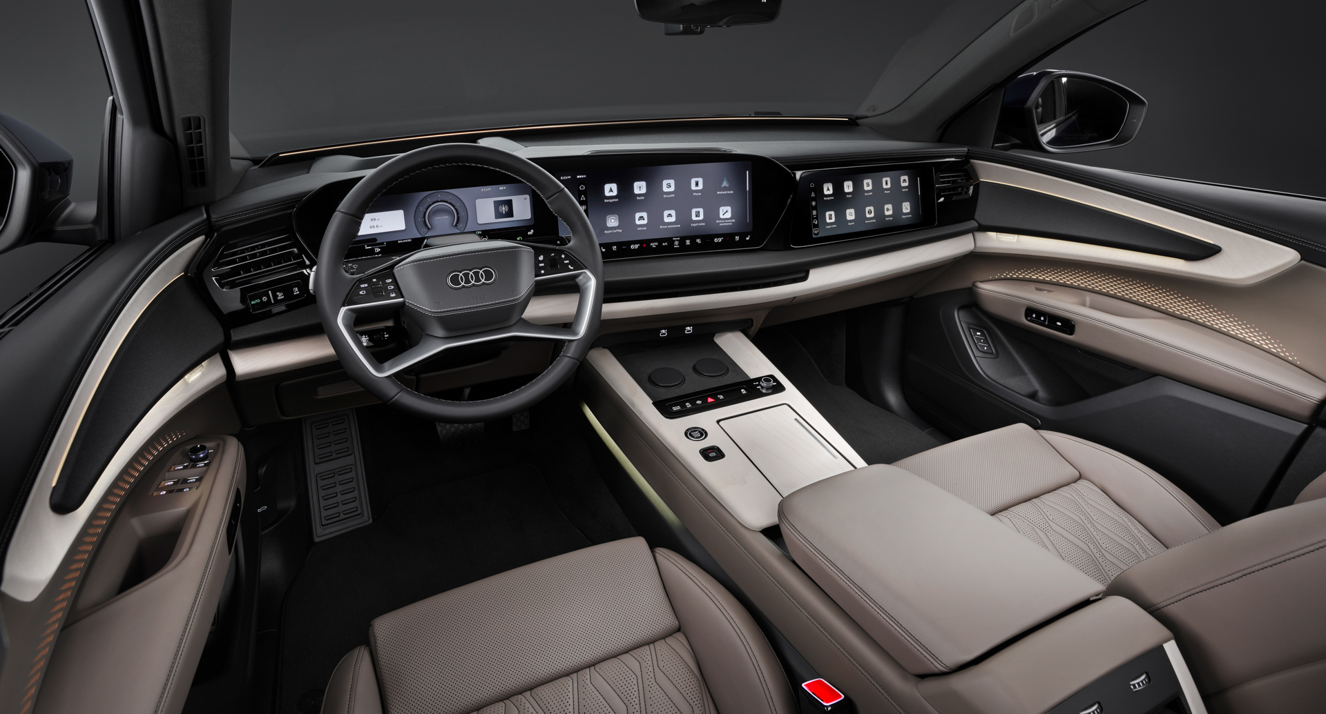 アウディの新型「Q9」のインテリア