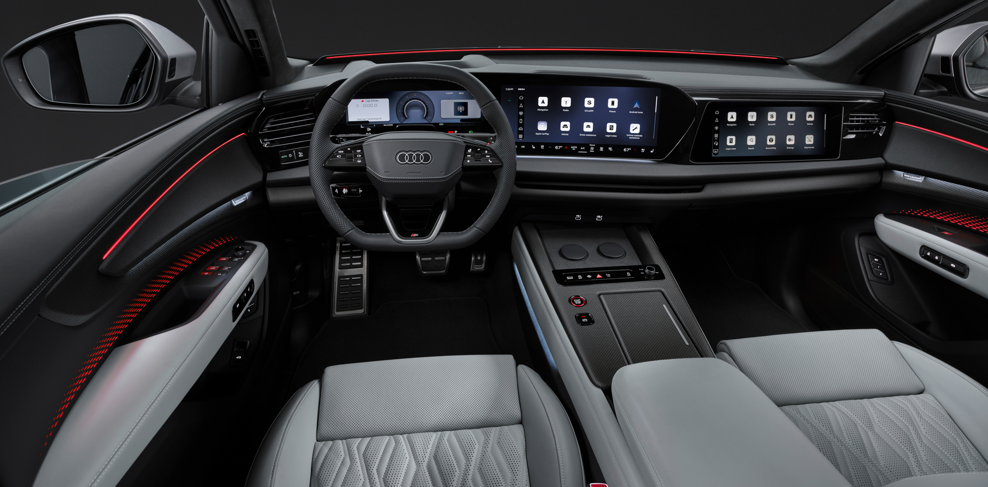 アウディの新型「Q9」のインテリア