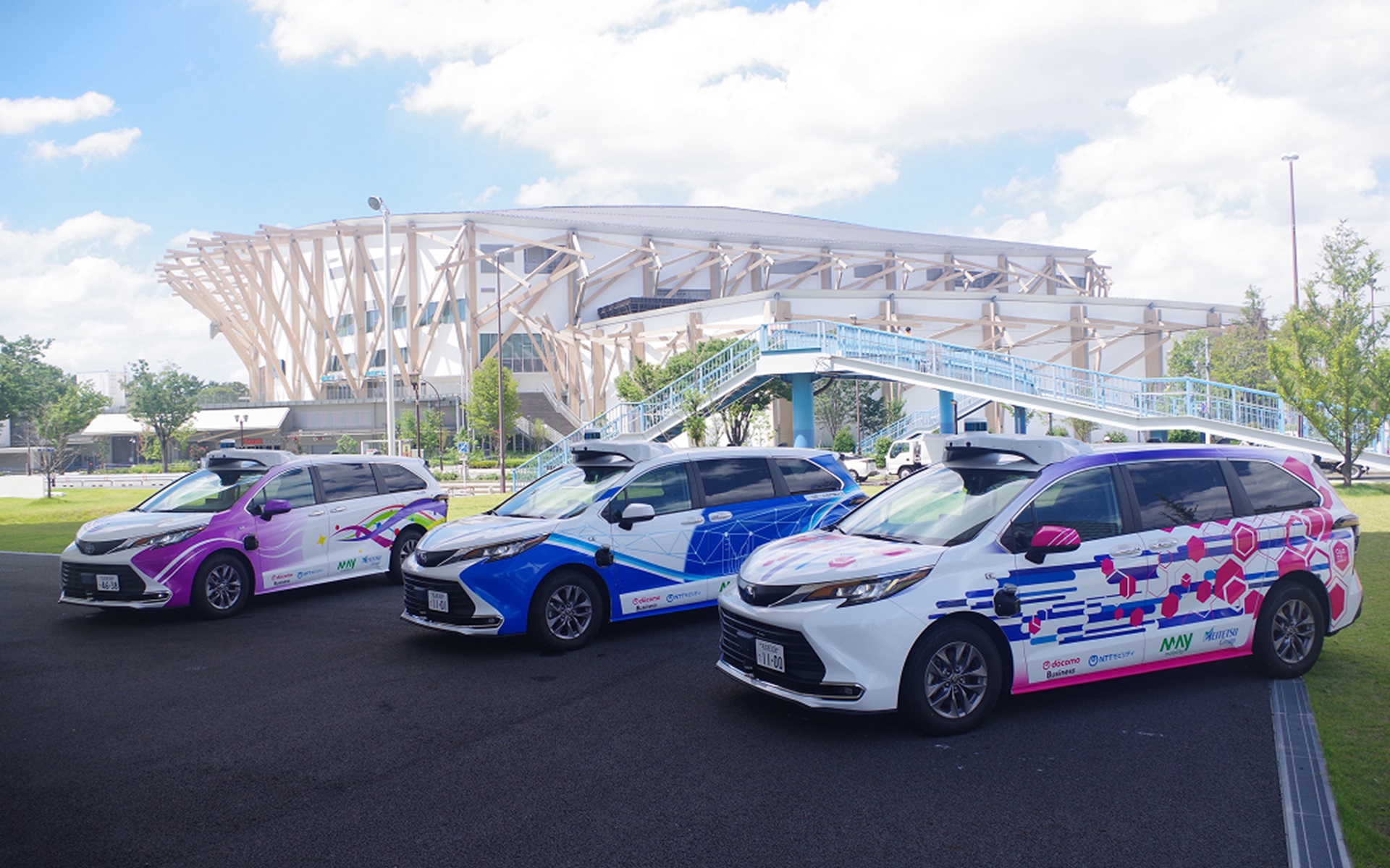 実証で用いる自動運転車両のイメージ